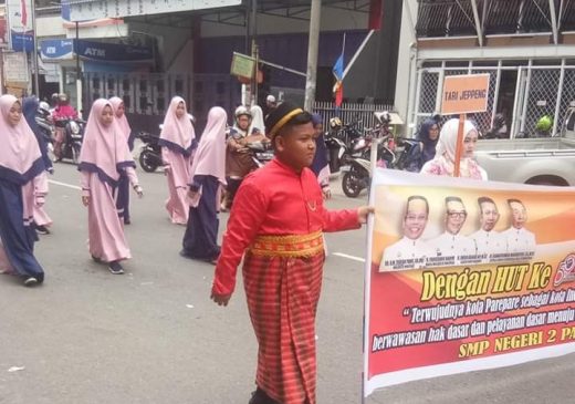 Pawai Berbagai Etnik Budaya, Meriahkan Rangkaian HUT Kota Parepare