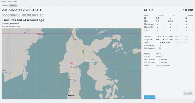 Gempa 3,2 SR Guncang Bittuang Tana Toraja