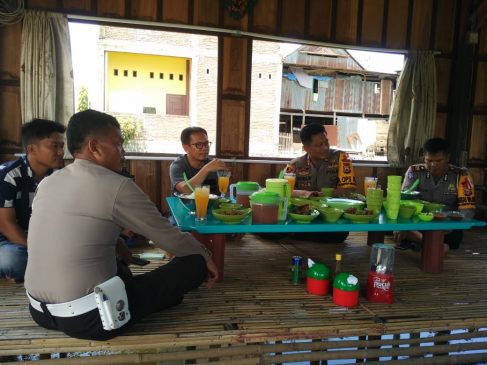 Jaga Kebersamaan dan Sinergitas, Kapolres Makan Bereng Wartawan