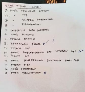Ini Daftar 15 OPD Yang Buat Walikota Parepare Kecewa