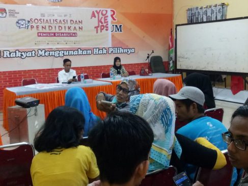 Sosialisasi, KPU Sasar Penyandang Disabilitas
