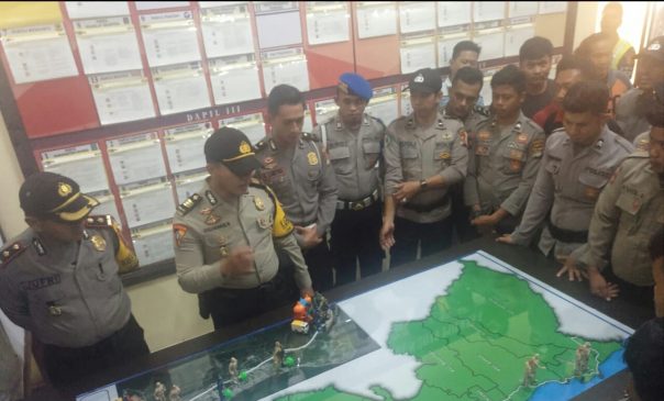 Polres Pasangkayu, Gelar Simulasi Tactical Floor Game Jelang Pemilu
