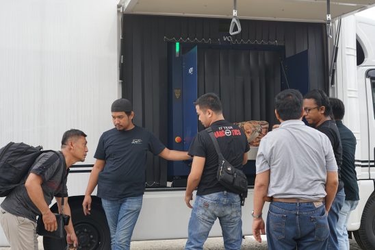 Polres Parepare Uji coba Kendaraan Pendeteksi Barang terlarang