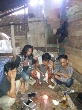 Lagi Asyik Nyabu Tiga Pelaku  Diciduk Polisi