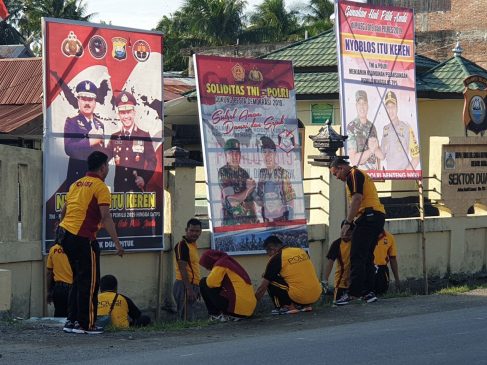 Jum’at at Bersih, Wujud Peduli Sehat Polres Sidrap
