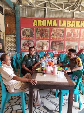 Wujudkan Keamanan Pemilu, TNI – Polri, Makan Siang Bareng