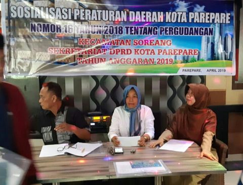 Komisi 3 DPRD Kota Parepare Sosialisasi Perda Pergudangan