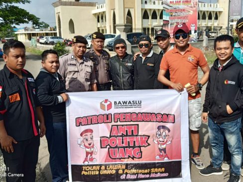 Ikut Sosialisasikan “Lawan Politik Uang” Bawaslu Apresiasi Sikap Polres Sidrap