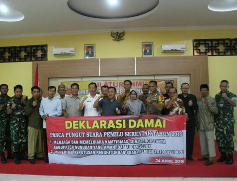 Polres Nunukan Gelar Deklarasi Damai Pasca Pemilu 2019