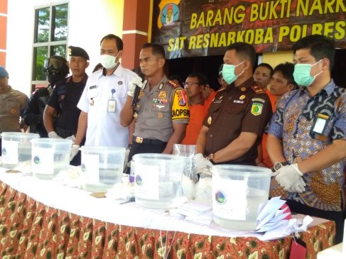 Polres Nunukan Musnahkan Sabu Asal Malaysia 11,5 Kg