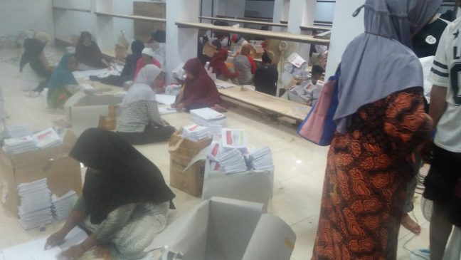 Sortir Kertas Suara KPU Pasangkayu, Libatkan 500 Sukarelawan