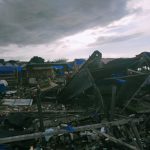 Gardu Milik Pedagang di Pasar Lakessi Rusak Akibat Diterjang Angin Puting Beliung