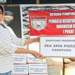 IKA SMA PGRI Dan Regina Percayakan Pekat Ib Salurkan Bantuan ke Masamba
