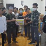 Pemuda bontocina serahkan bantuan prayfor Masamba ke HMI cab.Makassar timur