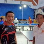 Parman Farid Didampingi Sukri Abdullah Tinjau Latihan Atlet Tenis Meja