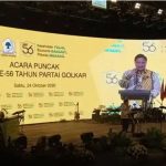 Airlangga Hartarto Pada Puncak HUT Ke-56 Partai Golkar