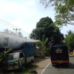 Cegah Corona di Majene, Tim KBR Brimob Sulsel Terus Lakukan Penyemprotan Disinfektan
