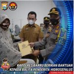 Kapolres Barru Kunjungi Penderita Hidrosefalus Putra Ariansa
