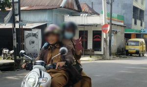Berkendara tak Gunakan Masker, Pegawai BKD Parepare ini Diduga Labrak Surat Edaran Wali Kota