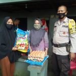 GIAT BALLA EWAKO, Bhabinkamtibmas Polsek Minasatene Bersama Pemdes Pantau Penyaluran BPNT Desa Kabba
