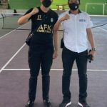 Ketua AFK Kota Parepare Bersama Manajer tim Muh. Ilhamsyah Taufan Lepas Tim Futsal Kota Parepare