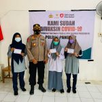 Kabag ops polres pangkep, Keliling pantau pelaksanaan Vaksinasi Merdeka yang di laksanakan Polres pangkep