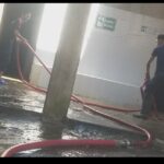 Jelang Ramdhan, Pengurus Masjid Raodhatul Jannah Kerja Bakti Bersih bersih Masjid