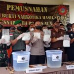 Sebayak 20 Kilogram Lebih Sabu Dimusnahkan Polres Nunukan