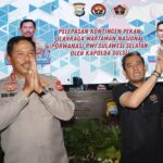 Kapolda Sulsel Lepas 67 Peserta Kontingen PWI Sulsel untuk Porwanas 2022