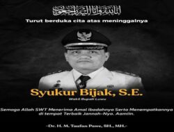 Wakil Bupati Luwu Syukur Bijak Berpulang, Wali Kota Taufan Pawe Sampaikan Duka Cita