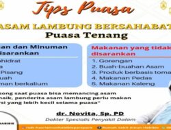Penderita Asam Lambung Harus Tahu, Begini Tips dari Dokter RS HAH dr Novita