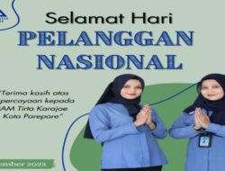 PAM Tirta Karajae Ucapkan Hari Pelanggan Nasioanl
