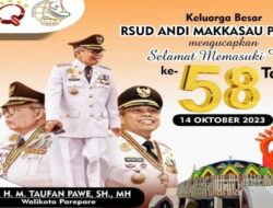 RS Andi Makkasau Parepare Ucapkan Selamat Ulang Tahun kepada Wali Kota Taufan Pawe