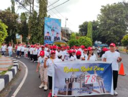 Hut Ke 78 GKP St Petrus Rasul Kota Parepare Gelar Jalan Sehat