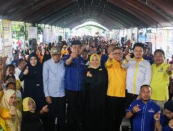Ribuan Warga Hadir, Paket Erat – Bersalam Mulai Sosialisasi Untuk Pilkada Parepare