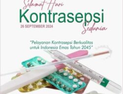 Hari Kontrasepsi Sedunia Diperingati Setiap 26 September