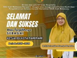 Manajemen RSUD Andi Makkasau Parepare memberikan Ucapan Selamat Kepada  Ketua IDI Terpilih Tahun 2025