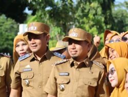Hari Pertama Berkantor, Walikota Parepare Tasming Hamid Pimpin Upacara