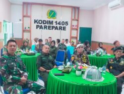 Jalin Komunikasi Dengan KBT, Kodim 1405 Parepare Laksanakan kegiatan Komsos