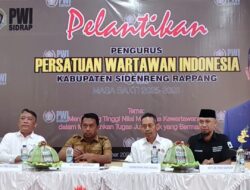 21 Pengurus Persatuan Wartawan Indonesia Sidrap Resmi Dilantik