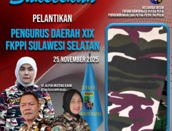 PD XIX FKPPI Sulawesi Selatan Resmi Menguatkan Kepengurusan Periode 2025 – 2030