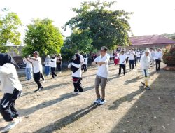ITBA Al Gazali Barru Senam Bersama di Kampus II Bojo