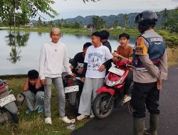 Polsek Minasatene Antisipasi Aksi Balapan Liar Usai Sholat Subuh, Jaga Keamanan dan Ketertiban Masyarakat