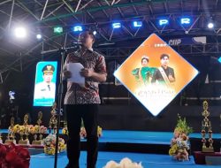 Tasming Hamid Hadiri Malam Grand Final Ajang Duta Parewisata di Lapangan Andi Makkasau