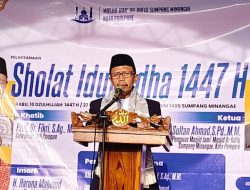Sholat Idul Adha 1447 H di lapangan Kodim 1405 Sumpang Minangae