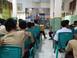 Kapolsek Minasatene Berikan Pembinaan Anti Kekerasan dan Anti Terorisme Kepada Siswa Baru SMK Negeri 3 Minasatene