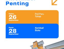 Jadwal Poliklinik RSUD Andi Makkasau Berubah Akhir Pekan Ini, Poli Paru dan Anak Tutup Sabtu