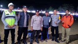 Kapolsek  Minasatene Pimpin Langsung Pengamanan Pasar Malam Dan Wahana Bermain Keluarga
