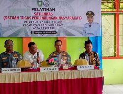 Polres Parepare Bekali Satlinmas Cappa Galung, Perkuat Peran Warga Jaga Keamanan