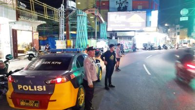 Polsek Kpn intens Patroli Blue Light Antisipasi Gangguan Kamtibmas